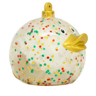 GLITTER Christmas Ball Duck