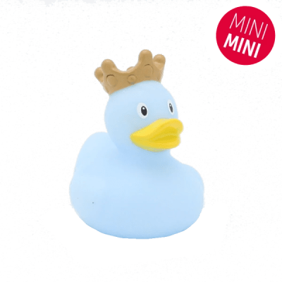 Mini patito azul con corona