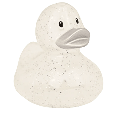 Glitter Duck, silver