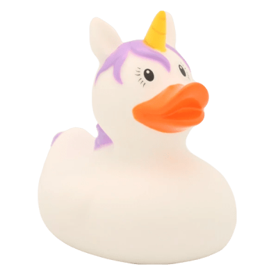 Unicornio Duck, Blanco