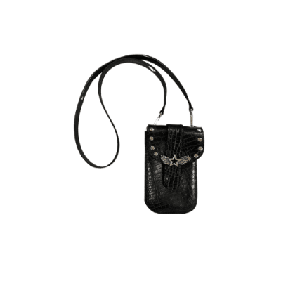 MINI CARTERA CUERO