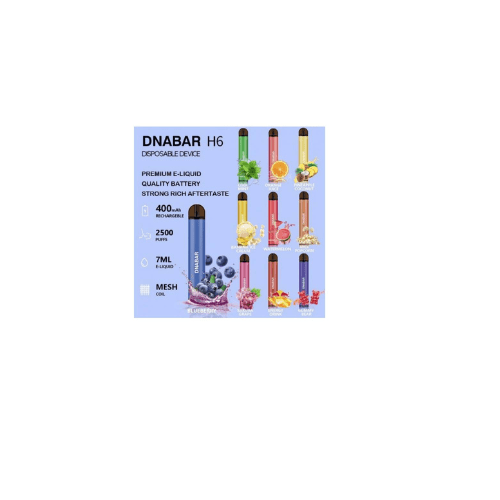 DNABAR H6  DESECHABLE 2500 PUFF1