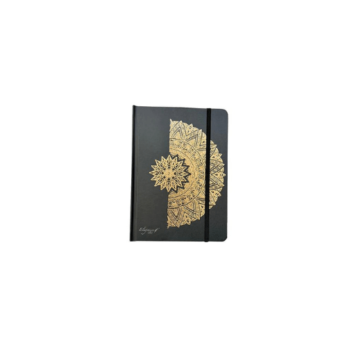 LIBRETA MANDALA BLACK GOLD1
