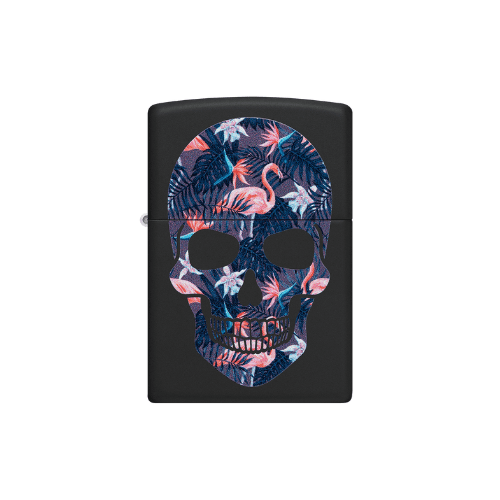 ENCENDEDOR ZIPPO FLAMINGO SKULL DESIGN1