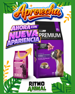 V. PREMIUM PERRO ADULTO CORDERO
