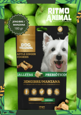 GALLETAS DOG TRAINING JENGIBRE/MANZANA