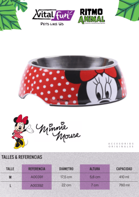 COMEDERO PERRO MINNIE