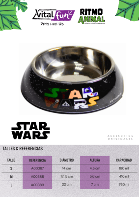 COMEDERO PERRO STAR WARS