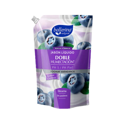 Jabón Ballerina Doypack Yoghurt de Arándanos 750 ml