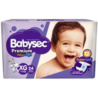 Pañal Babysec Premium XG 14 Unidades
