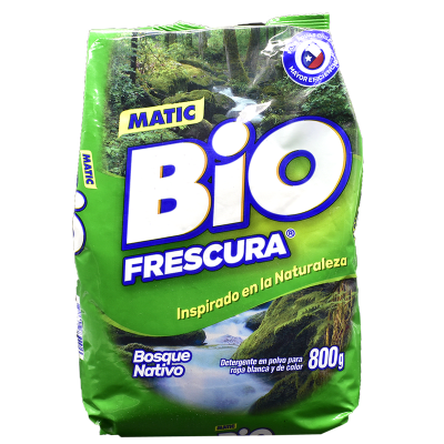 Detergente en polvo Bio Frescura bosque nativo 800 gr