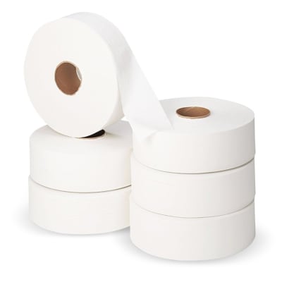 Papel higiénico industrial 6 rollos de 300 metros