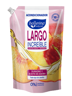 Acondicionador Ballerina Doypack Durazno y Aceite de Jojoba 750 ml