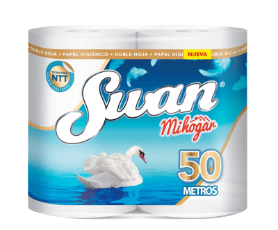 Papel higiénico Swan mi hogar doble hoja 50 metros