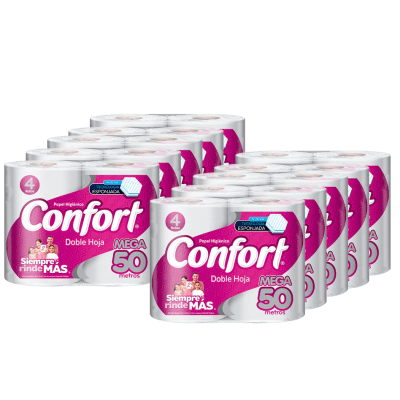 Manga papel higiénico Confort 50 metros
