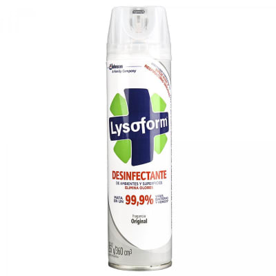 Desinfectante en aerosol Lysoform aroma original 360 cc