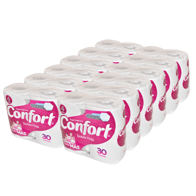 Manga papel higiénico Confort 30 metros