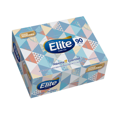 Pañuelo Facial Elite Doble Hoja 90 unidades