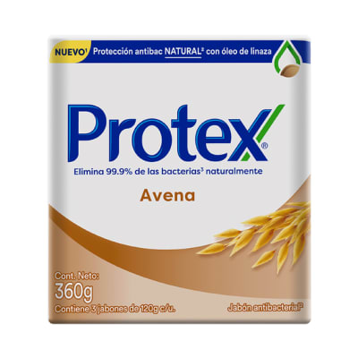 Jabón en barra Protex Avena 3 und x 120 g c/u