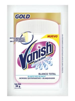 Quitamanchas Vanish polvo oxi action blanco total 30g