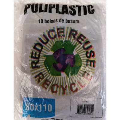 Bolsa de Basura Poliplastic 80x110 10 unidades