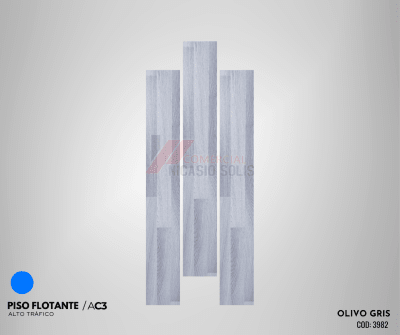 PISO FLOTANTE OLIVO GRIS 8MM