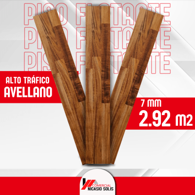 PISO FLOTANTE CAFE AVELLANO 7MM