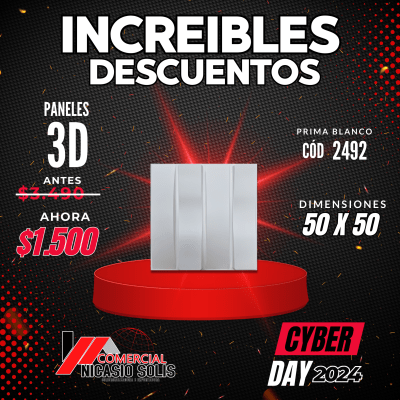 PLACA 3D PRISMA BLANCA