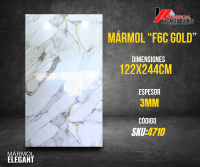 PVC MÁRMOL F6C GOLD BLANCO GRIS