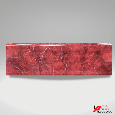 Linóleo 0.7mm pared Escarlata Marmoleada