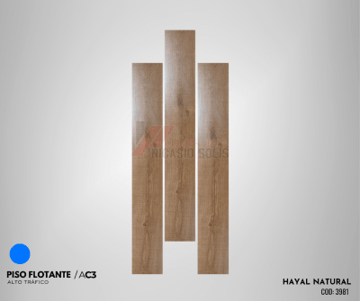 PISO FLOTANTE HAYAL NATURAL 8MM
