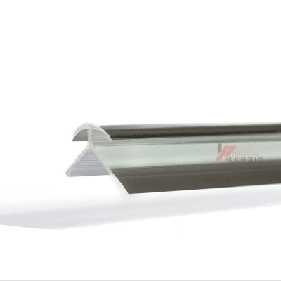 PERFIL ESQ EXTERIOR 3MM PLACA MARMOL PLATEADO
