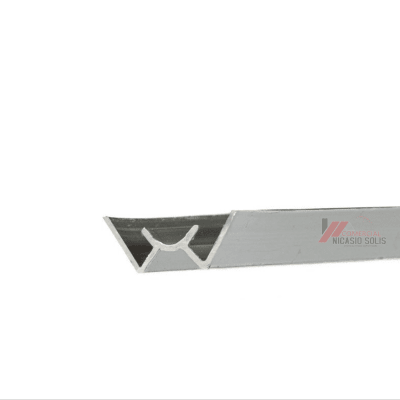 PERFIL ESQ INTERIOR 3MM PLATEADO PLACA MARMOL1