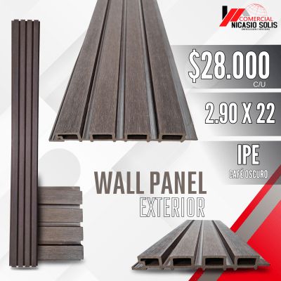 WALLPANEL EXTERIOR CAFÉ IPE