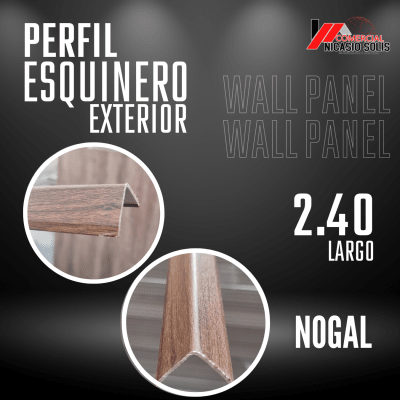PERFIL DE WALLPANEL NOGAL