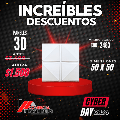 PLACA 3D IMPERIO BLANCO