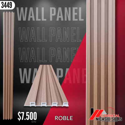 WPC WALL PANEL ROBLE INTERIOR