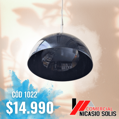 Lámpara Campana plástica negra