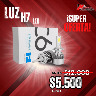 luz led h7 3600 lm 12v