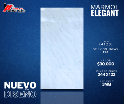 PVC MÁRMOL GRIS CON LINEAS F4F