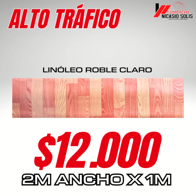 LINÓLEO MADERA ROBLE CLARO