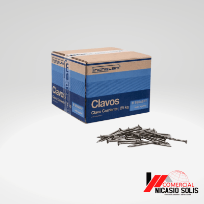 CLAVO CORRIENTE 2.5 PULGADAS 25 KG1
