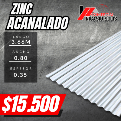 ZINC ACANALADO 3.66 mts1
