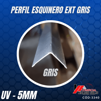 PERFIL EQUINERO GRIS UV 5MM