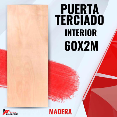 Puerta interior terciado 60cm