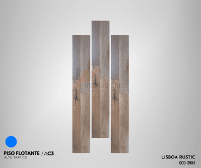 PISO FLOTANTE LISBOA RUSTIC 8MM