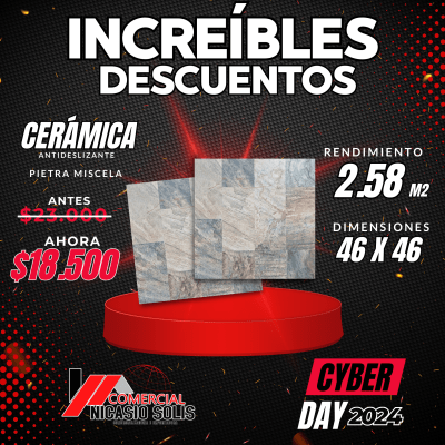 Cerámica Pietra Miscela 46x46 2.58m2