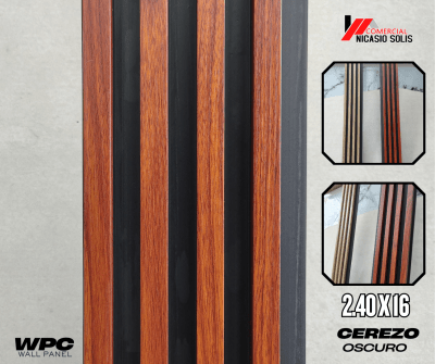 WALL PANEL CEREZO NEGRO 2.60 X 16