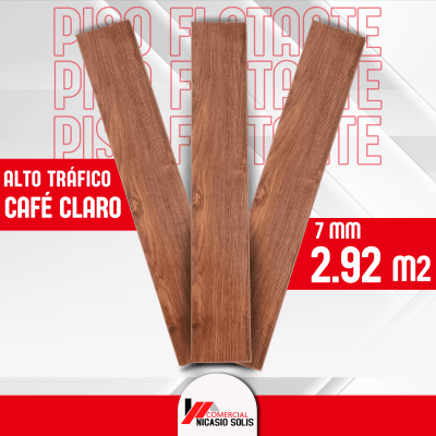 PISO FLOTANTE CAFE CLARO 7MM