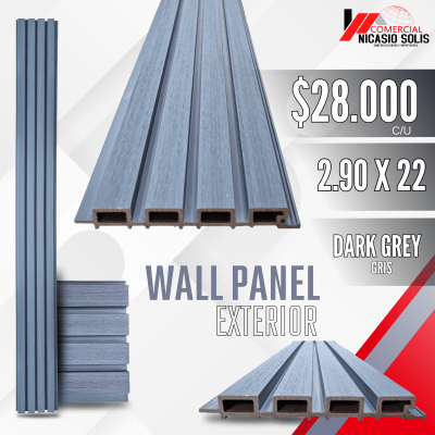 WALLPANELL EXTERIOR DARK GREY